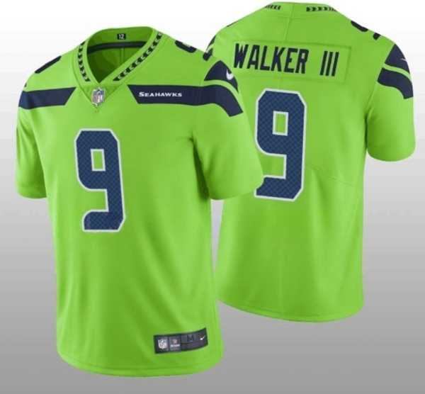 Men & Women & Youth Seattle Seahawks #9 Kenneth Walker III Green Vapor Untouchable Limited Stitched Jersey->san francisco 49ers->NFL Jersey